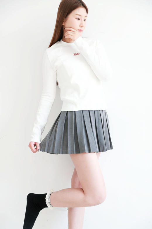 高尔夫文化衫，胸口小标工艺。侧边塑形瑜伽跑步圆领长袖E032166 商品图12