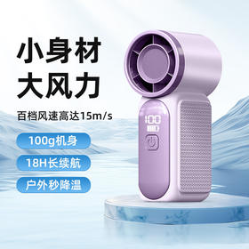 【时尚轻巧❗️狂飙冷风】X688新款高速手持小风扇 usb充电数显随身便携小型暴力风扇。ya