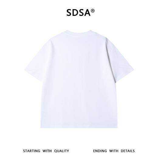 68513SDSA男装2026新款高贵轻奢简约抽象涂鸦短袖T恤宽松百搭圆领上衣 商品图4