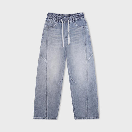 【新品上新】HX 夏季水洗弯刀牛仔长裤C201620009101 商品图4