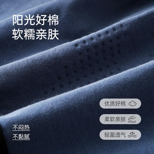 爱帝男式内裤棉氨弹力平角裤3条装 商品图3