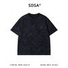 26649SDSA男装2026新款高贵轻奢美式笔刷纹理字母刺绣短袖T恤百搭时尚 商品缩略图1