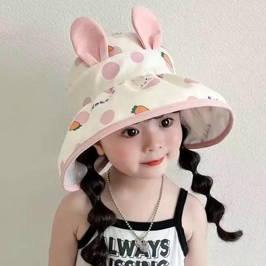 【可爱超萌❗️空顶防晒帽】儿童遮阳帽夏季薄款大帽檐女童可爱超萌男童宝宝空顶防晒帽。ya 商品图1