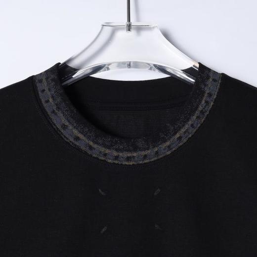 SDSA男装2026新款高贵轻奢时尚简约印花圆领短袖T恤痞帅显瘦上衣 商品图1