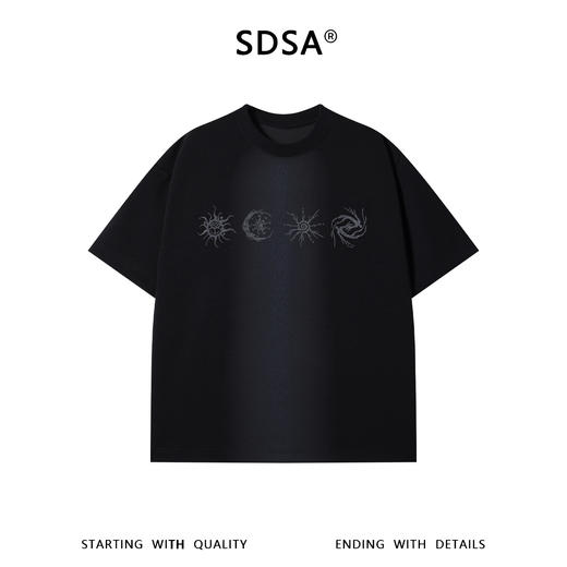 68810SDSA男装2026新款高贵轻奢痞帅神秘符号印花短袖T恤百搭时尚上衣 商品图1