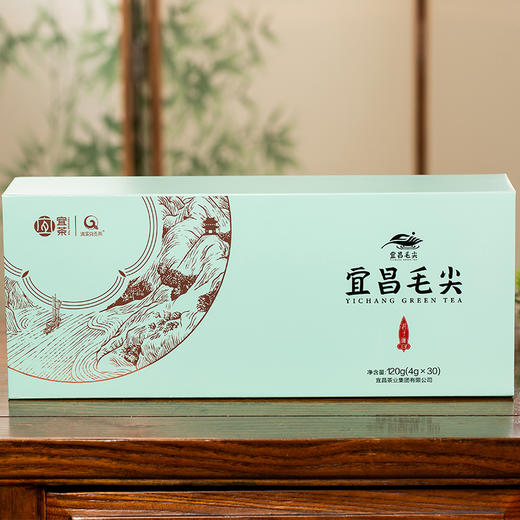 【宜昌助农馆】宜昌毛尖精品君子澜-玉芽礼盒120g（4g*30包） 商品图2