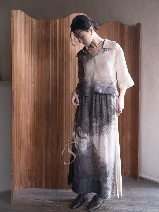 Mark Kenly Domino Tan 26PS 沙尘晕染nellie轻量苎麻半裙 商品图2