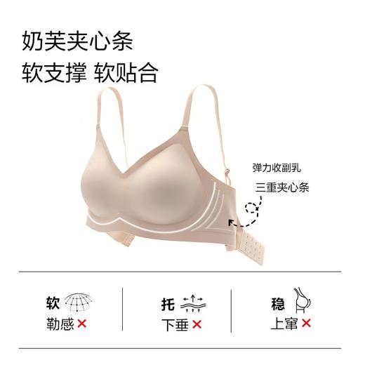 【一口价】3楼安莉芳芬狄诗无钢圈“奶芙杯”女士小胸显大外扩内衣FBW0684吊牌价369现价139元 商品图4