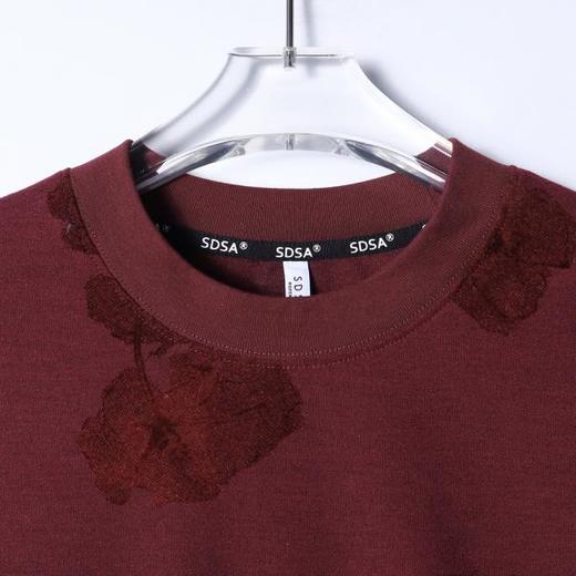 26T187SDSA男装2026新款高贵轻奢潮牌简约满印花卉圆领短袖T恤宽松上衣 商品图5