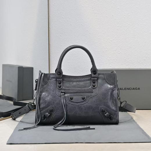 巴黎世家 Le City系列 机车包 小号 火山岩（LZ） 商品图0