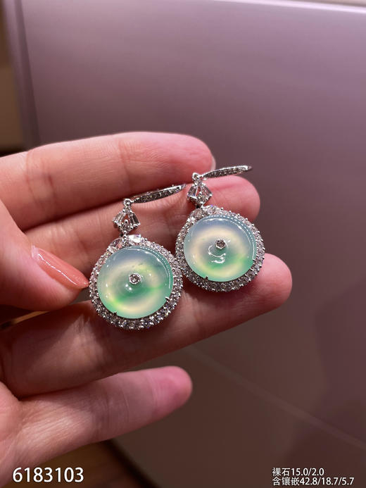 6183103，平安扣耳坠。具体价格微信咨询 商品图1