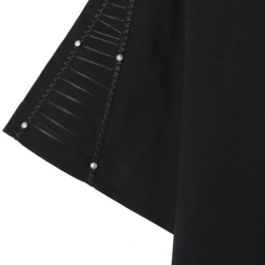 68398SDSA男装2026新款高贵轻奢痞帅珠子缝线设计圆领短袖T恤百搭高街 商品图2