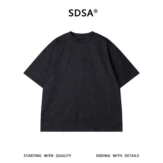 2628SDSA男装2026新款轻奢美式钢印字母满天星圆领短袖T恤百搭时尚 商品图1