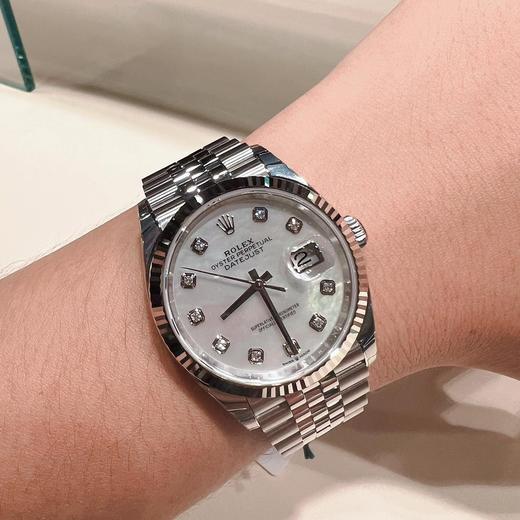 劳力士 白贝母间金日志腕表尺寸:36mm 商品图8