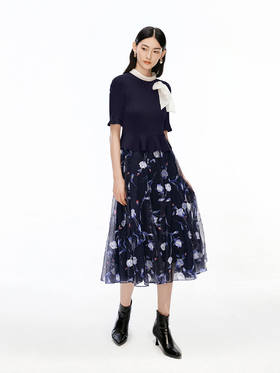 【春假专区】珂莱蒂尔koradior女装连衣裙巴黎之约KF13017R7