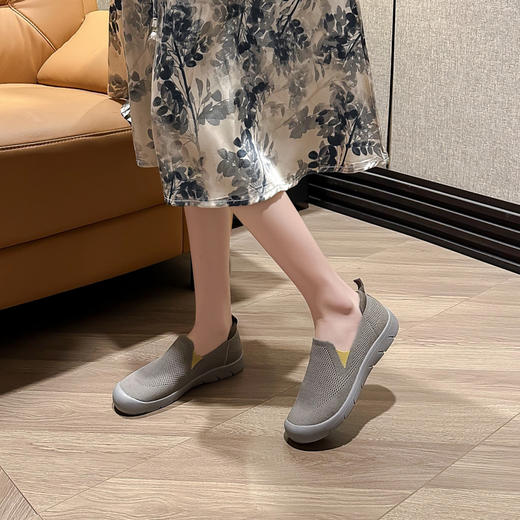 盼喜同款高弹飞织鞋面橡胶底2509 商品图2