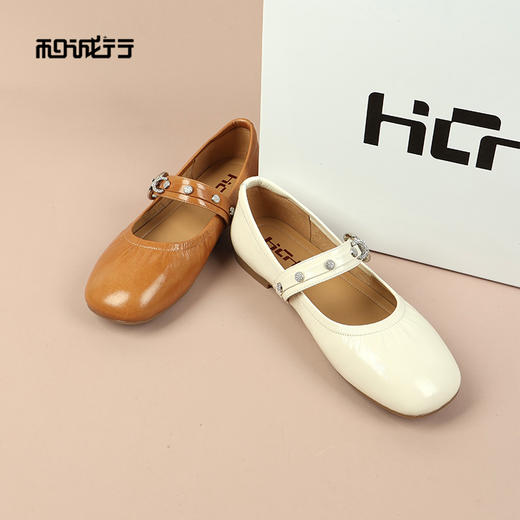 和诚行2026春季新款软底百搭芭蕾玛丽珍鞋浅口平跟单鞋2020033 商品图3