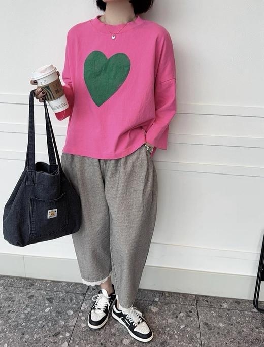 3.21新爱心长袖T恤，不退可换色～ 商品图4