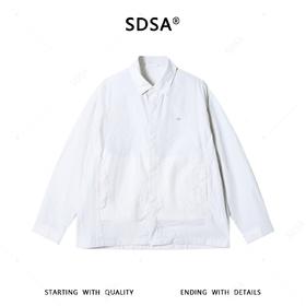 SDSA男装2026新款高贵轻奢日系纯色翻领夹克外套百搭休闲宽松上衣
