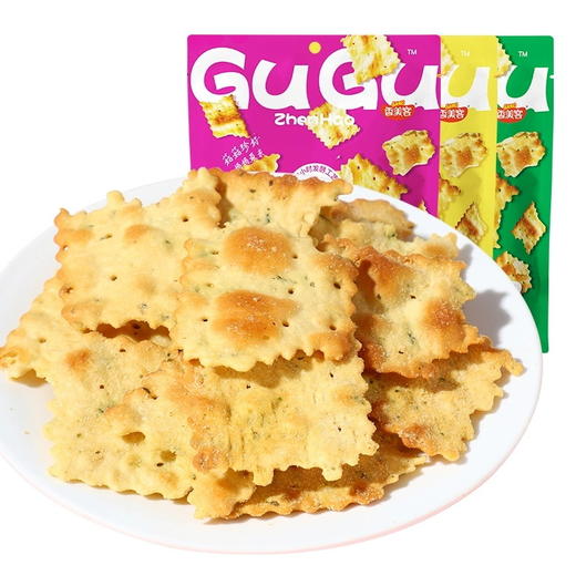 【咸香口！有滋有味】香美客苏打饼干80g袋装零食休闲解馋食品香美客菇菇珍好。xa 商品图2