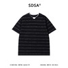 26622SDSA男装2026新款高贵轻奢韩版撞色细条纹肌理短袖T恤百搭时尚潮 商品缩略图1
