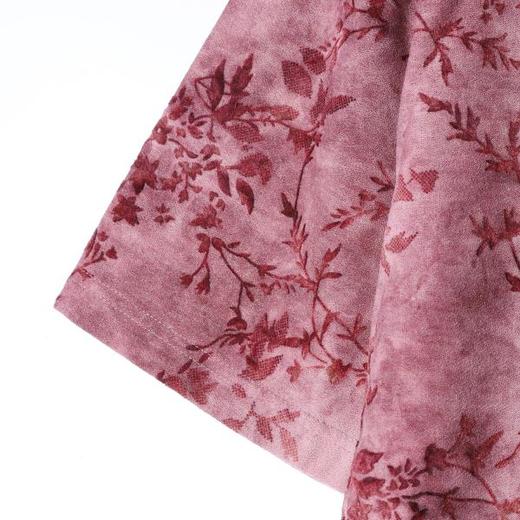 26T188SDSA男装2026新款高贵轻奢美式复古植绒花卉设计圆领短袖T恤百搭 商品图3