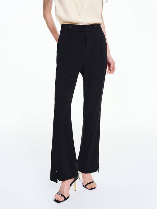 珂莱蒂尔koradior女装截短微喇裤KV04790Q7 商品图0