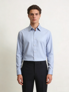 G2000男装SS26商场新款【BLACK】【方便易熨】桑蚕丝棉混纺时尚衬衫61421412