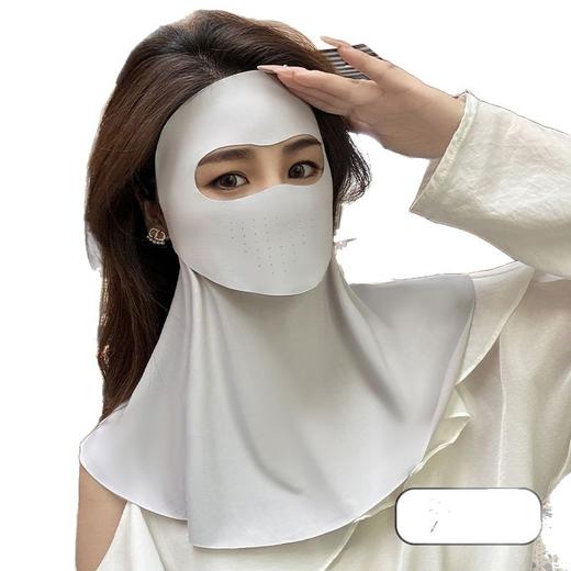 【遮阳一体❗️冰丝口罩】可喝水防晒面罩脸基尼夏季全脸防护脖子防紫外线遮阳一体冰丝口罩。ya 商品图4