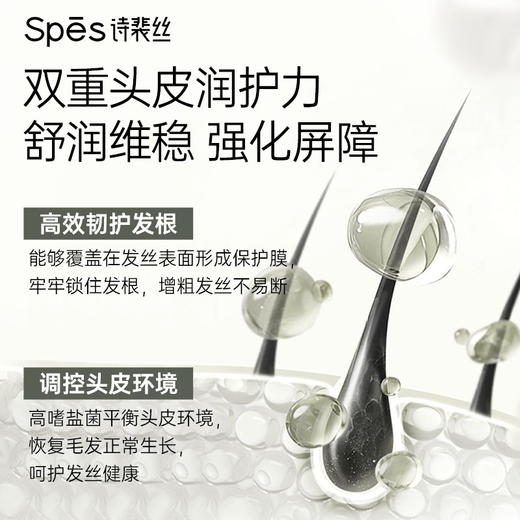 Spēs诗裴丝强韧固发防脱洗发水300ml-8184 防脱固发 充盈发囊 高纯提取 源头防脱 商品图4