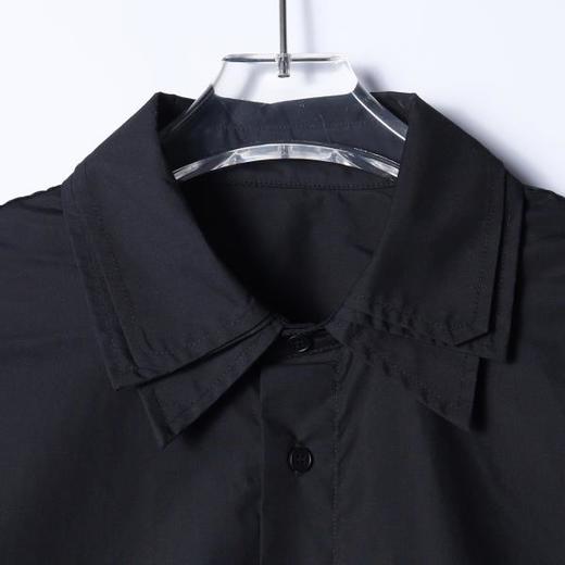 SDSA男装2026新款高贵轻奢韩系纯色双层领宽松长袖衬衫百搭痞帅 商品图1