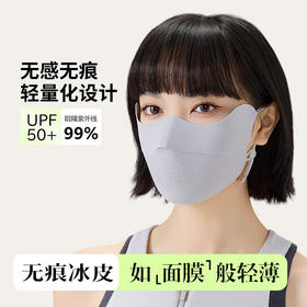 【无痕凉感❗️轻薄有型】防晒口罩女护眼角薄款防紫外线透气脸罩无痕凉感遮阳面罩。ya