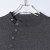 MY613SDSA男装2026新款高贵轻奢简约设计感斜纽扣针织f短袖T恤百搭时尚 商品缩略图2