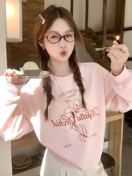 <曾小咸推荐>3.24现货秒杀 ！微信超特价！韩系印花卫衣 日常179.99 立减100 秒杀79.99！！ 商品图12