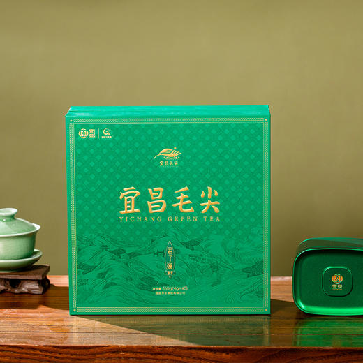 【宜昌助农馆】君子澜-翠芽礼盒160g/盒 商品图0