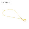 GAONAS  广纳福禄 贵气金色葫芦项链11928XGO 商品缩略图1