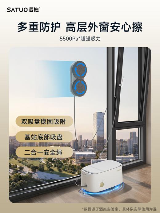 洒拖（SATUO）T30PRO擦窗机器人全能基站版擦玻璃机器人 洒脱家用自动喷水湿擦高层户外擦窗神器 商品图1