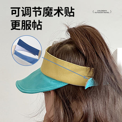 【轻盈透气❗️便携防晒】轻盈宝宝帽子春夏款空顶帽可爱卡通大檐遮阳帽男女童户外薄款防晒。ya 商品图1