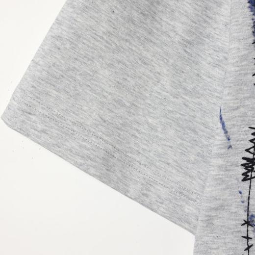 68520SDSA男装2026新款高贵轻奢潮牌抽象涂鸦设计圆领短袖T恤百搭时尚 商品图3