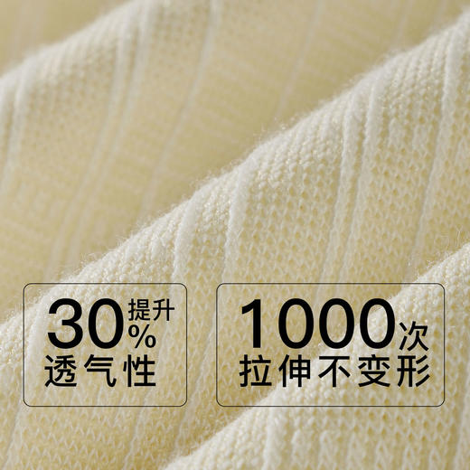 【7.5折限时特惠】（大版）【秀黛】女圆领针织提花短袖裙锦棉悬垂清爽收褶方V领女士夏季短袖睡裙W2551085T【门店同款】 商品图2