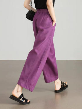 原单新款亚麻超火爆八分裤