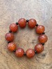 艳红玛瑙勾云纹大珠手链，顺丰包邮 商品缩略图2