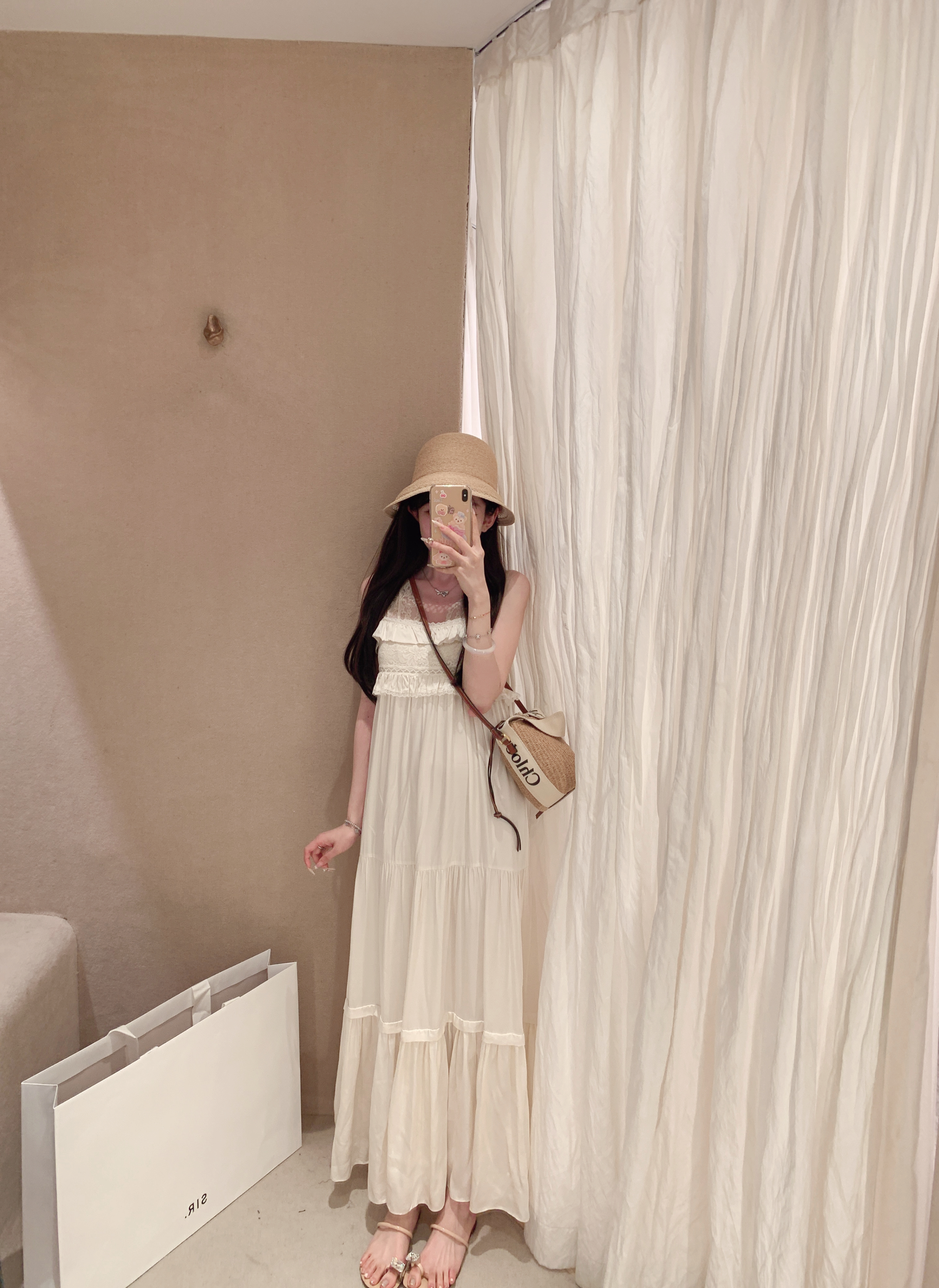 金蘑菇菇 香缇卡/ 25ss chl*e新季仙女裙 吊带连衣裙