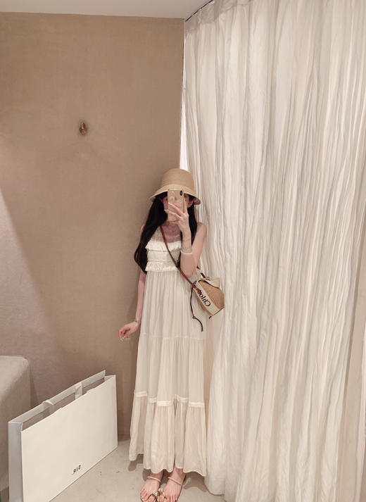 金蘑菇菇 香缇卡/ 25ss chl*e新季仙女裙 吊带连衣裙 商品图0
