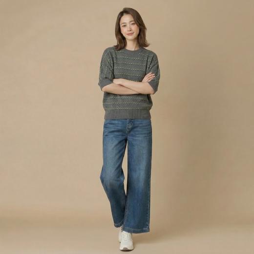 微信26C614-3103中袖羊毛衫 商品图2