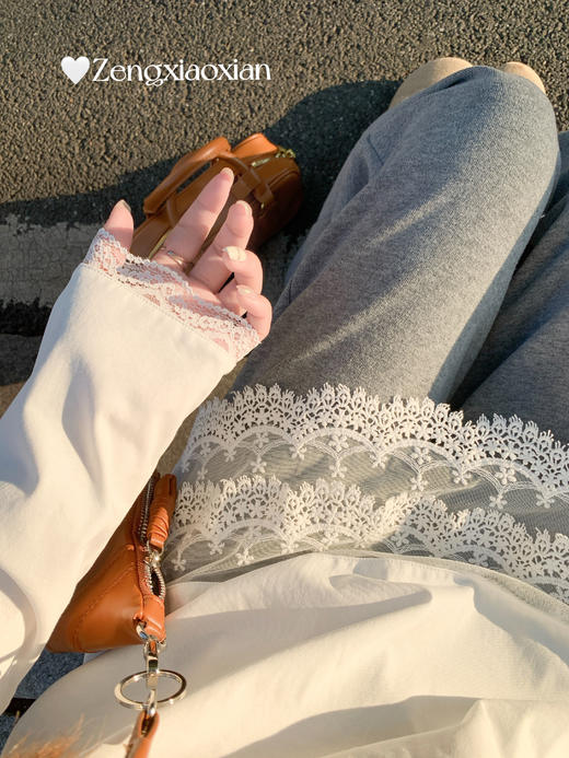 <曾小咸推荐>3.23现货秒杀 ！微信超特价！韩系v领蕾丝花边长袖T 日常149.99 立减80 秒杀69.99！！ 商品图12