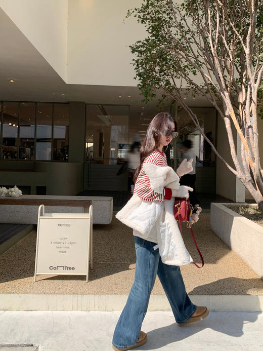 <曾小咸推荐>3.24现货秒杀 ！微信超特价！条纹加绒卫衣 日常159.99 立减80 秒杀79.99！！ 商品图11