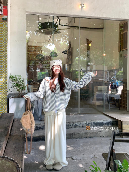 <曾小咸推荐>3.23现货秒杀 ！微信超特价！韩系阔腿休闲裤 日常159.99 立减90 秒杀69.99！！ 纯色开衫 秒杀79.99！！白色连帽长袖秒杀79.99！ 商品图5