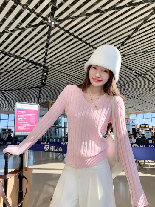 <曾小咸推荐>3.23现货秒杀 ！微信超特价！韩系麻花v领毛衣 日常169.99 立减90 秒杀79.99！！ 商品图11