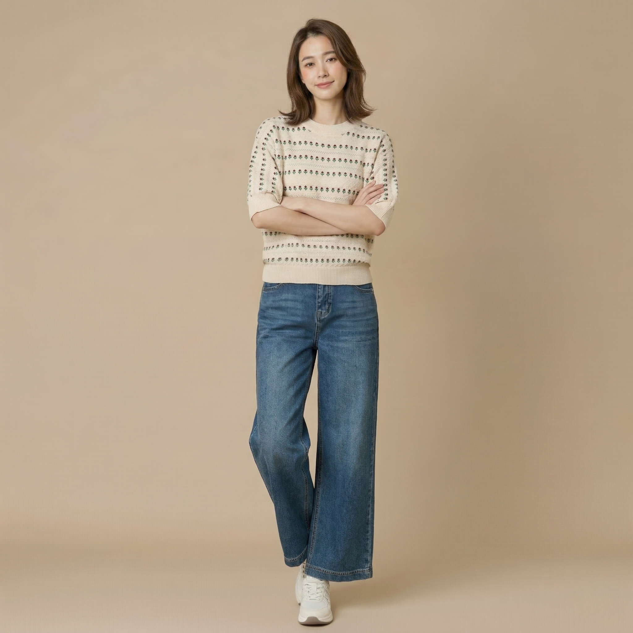 微信26C614-3103中袖羊毛衫